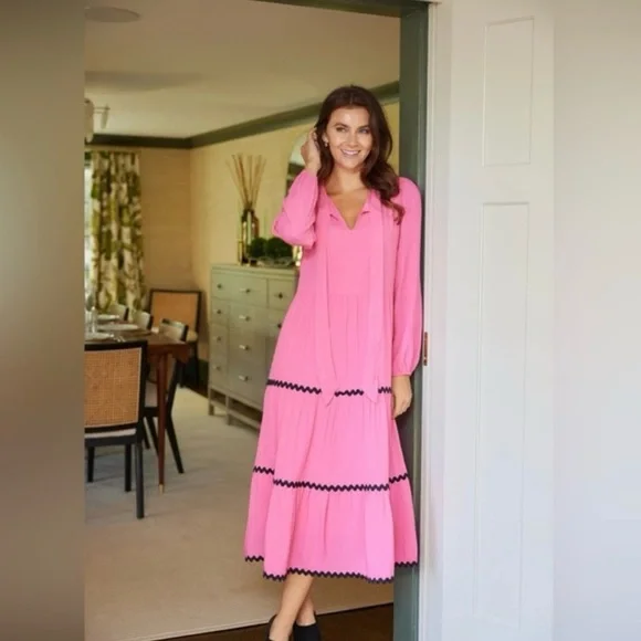 Sail to Sable | Dresses | Nwt Sail To Sable Bow Tie Midi Dress In Azalea  Pink Size Small | Poshmark